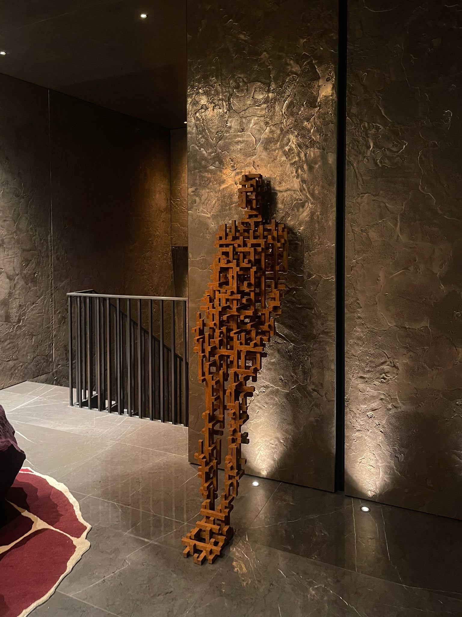 Antony Gormley sculpture placed in West London residence designed by Trilbey Gordon